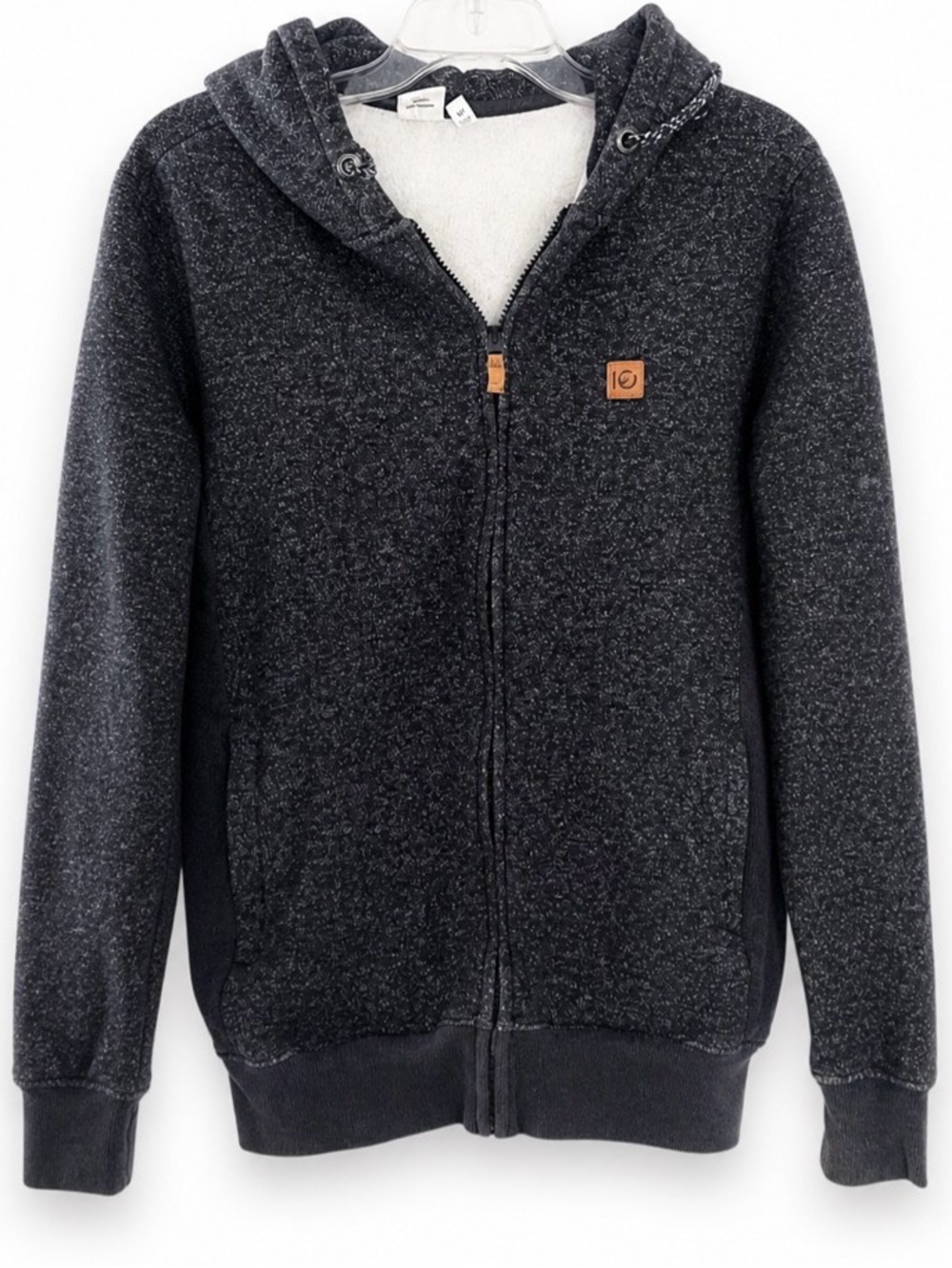 Men's Charcoal Zip-Up Hoodie